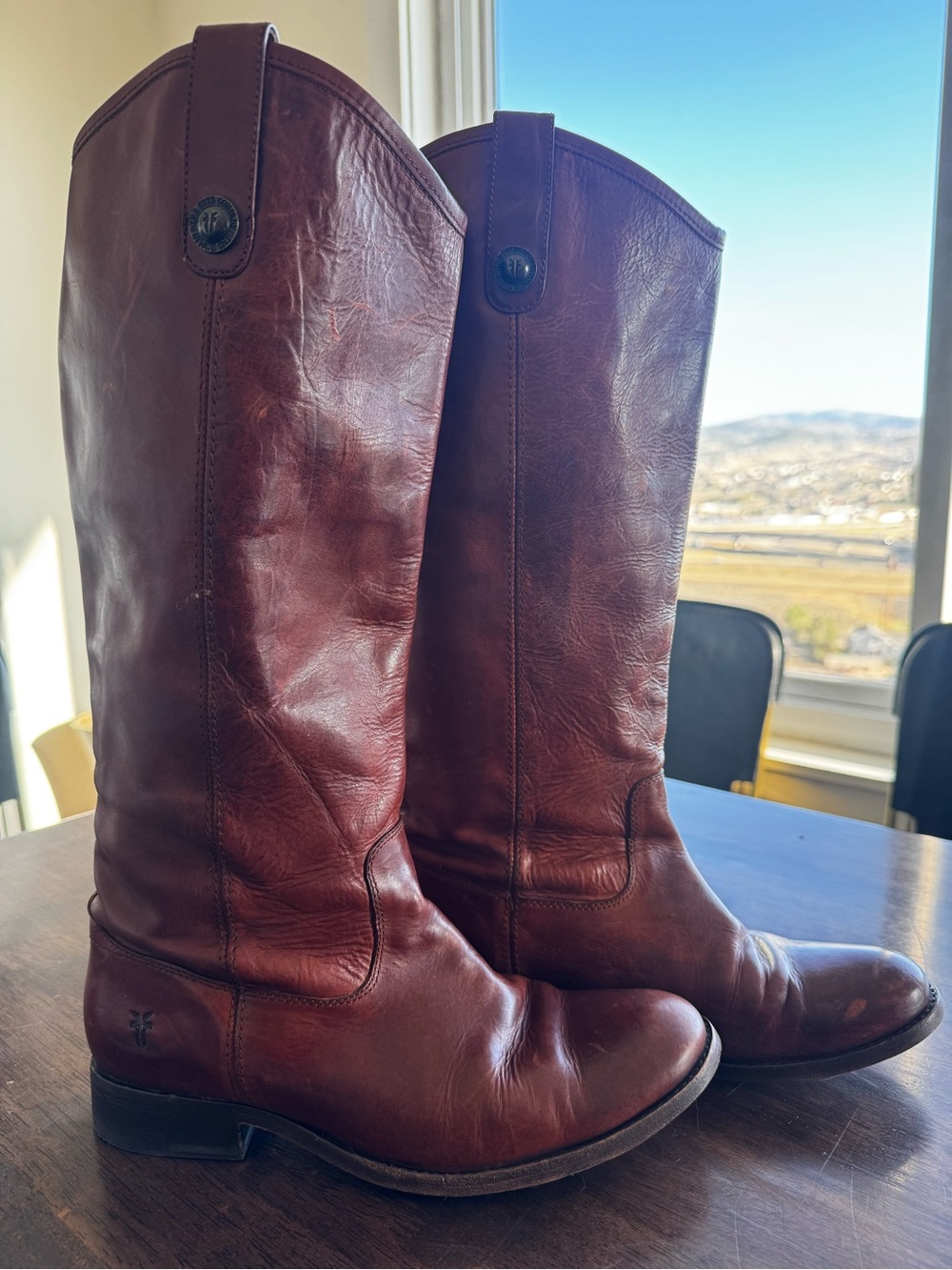 Frye Melissa Button Tall Pull-On Riding Boots. Good condition 8.5